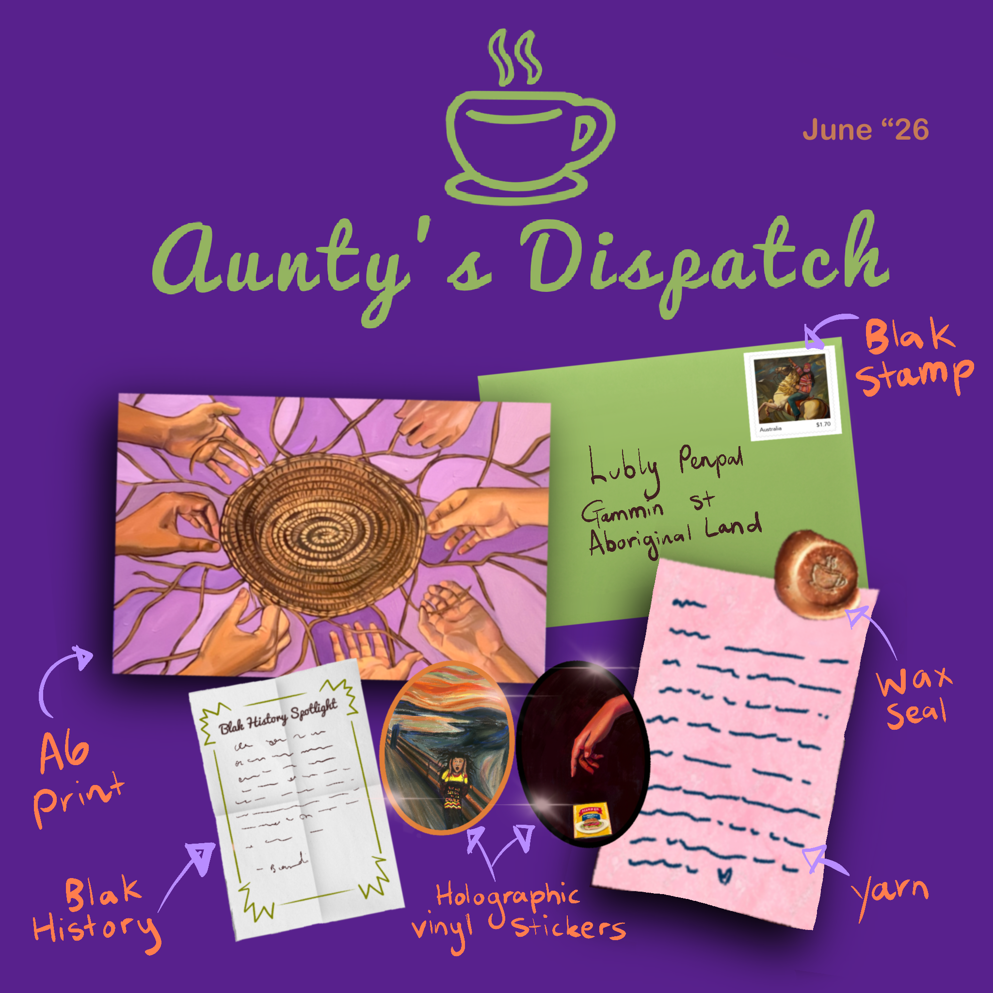Aunty’s Dispatch - A monthly snail mail club