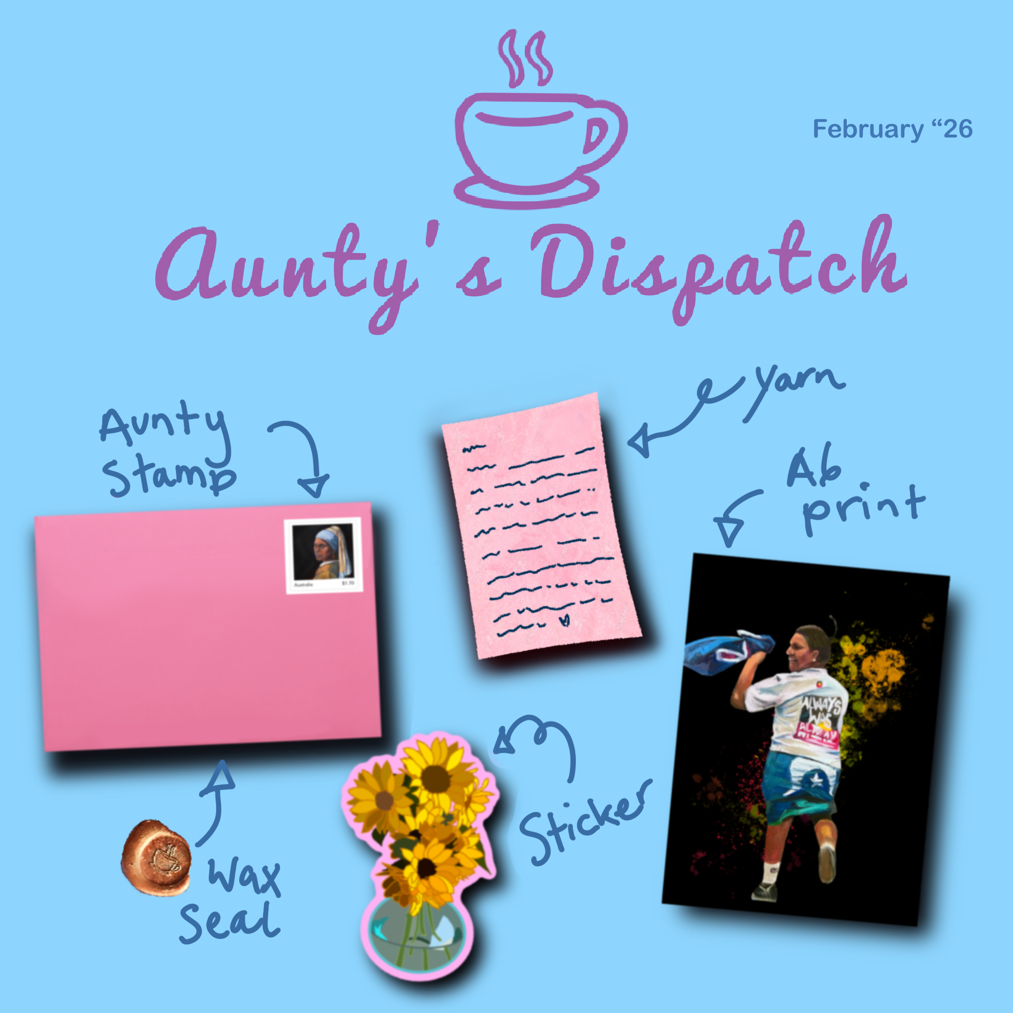 Aunty’s Dispatch - A monthly snail mail club