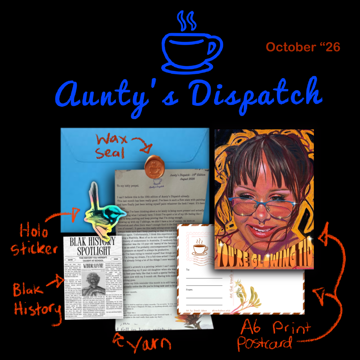 Aunty’s Dispatch - A monthly snail mail club