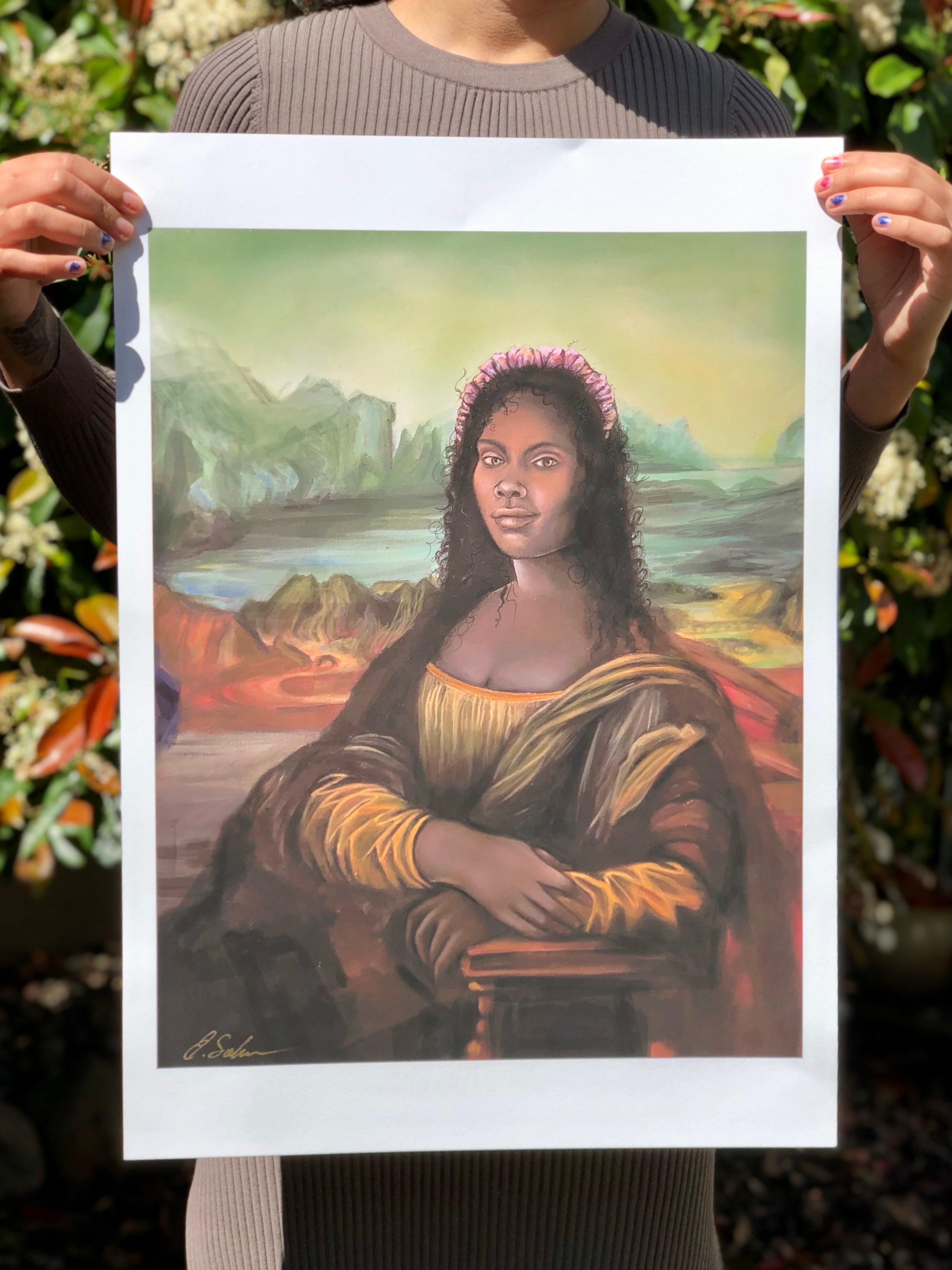 Aunt Mona Lisa Print
