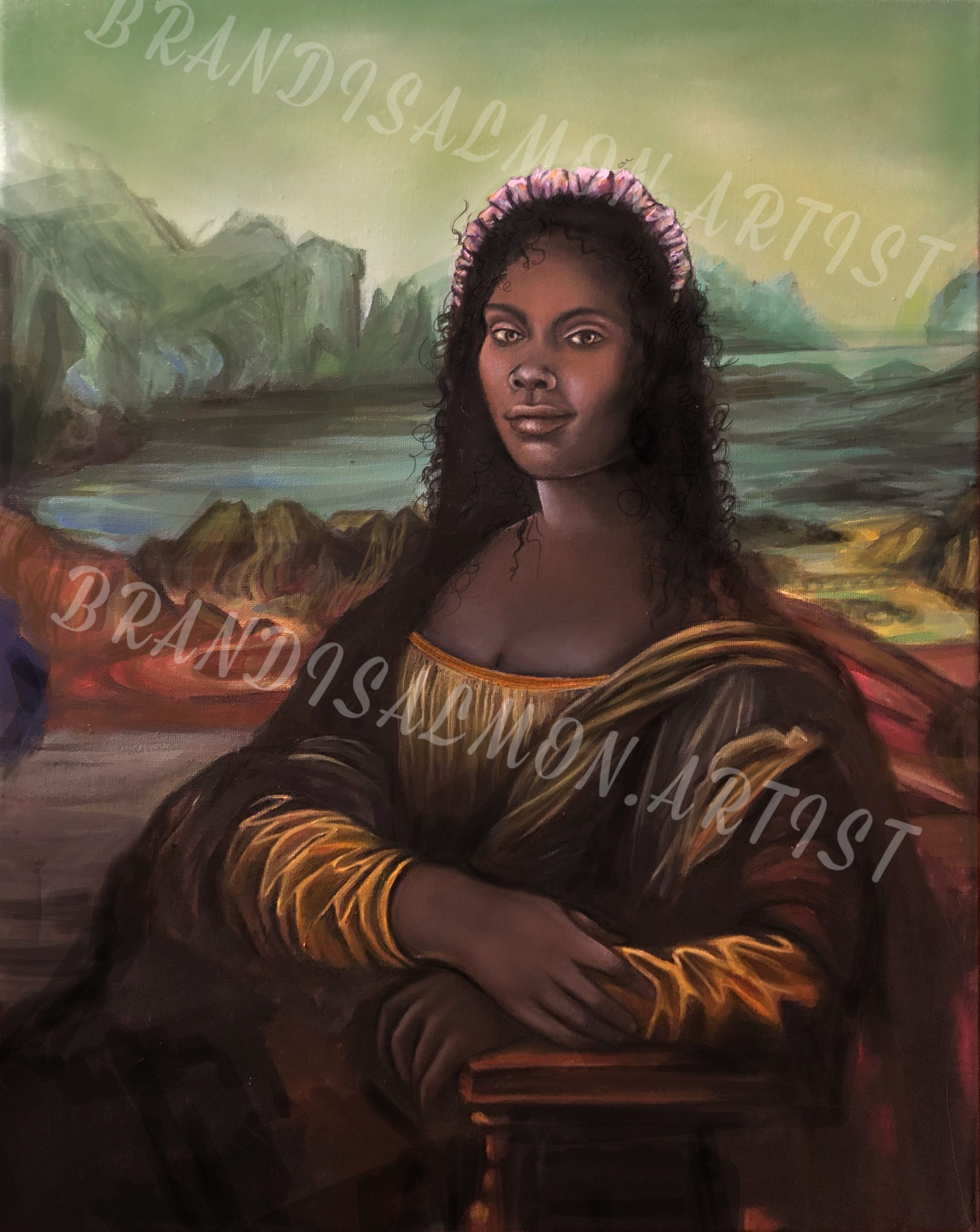 Aunt Mona Lisa Print