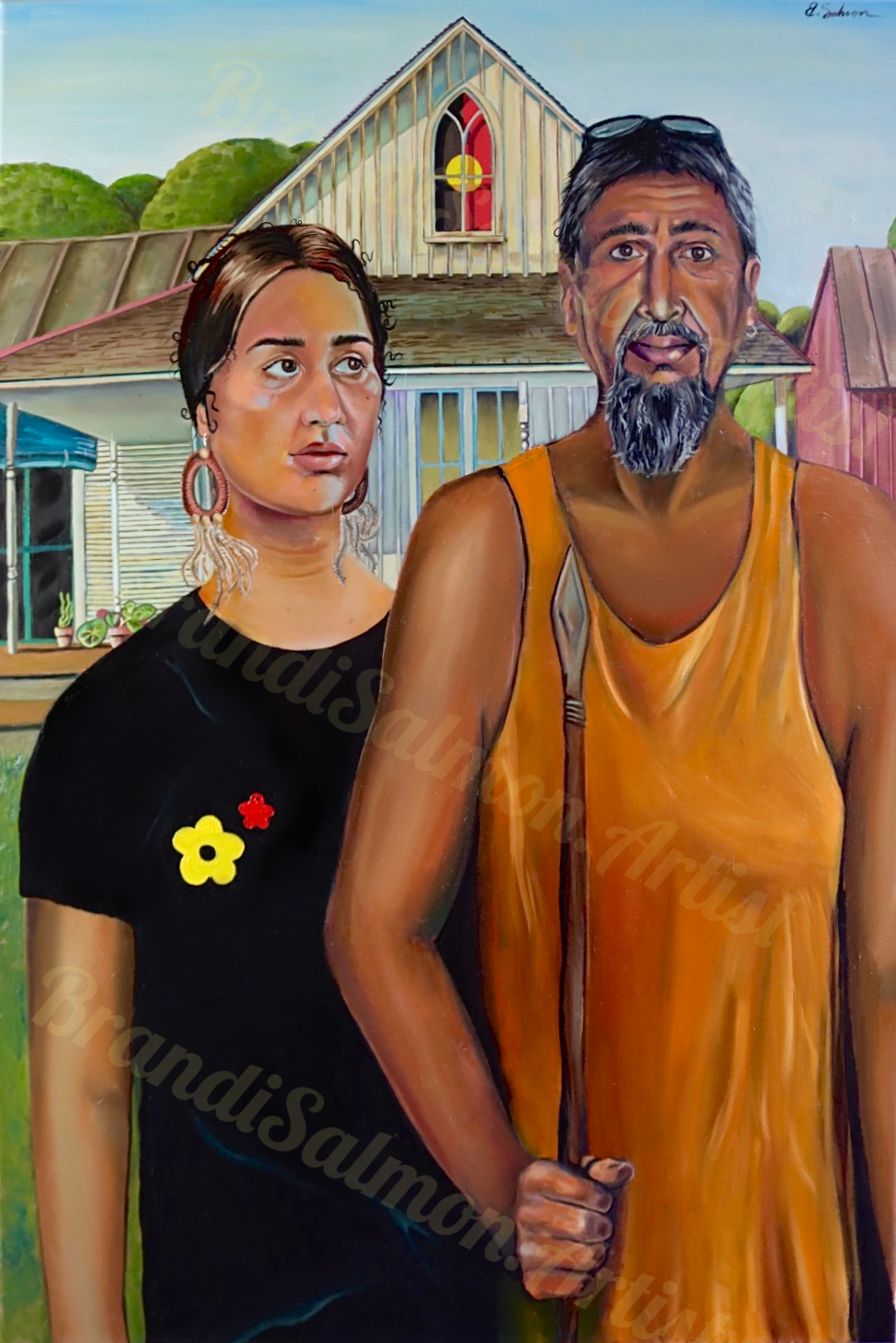 Aboriginal Gothic Print