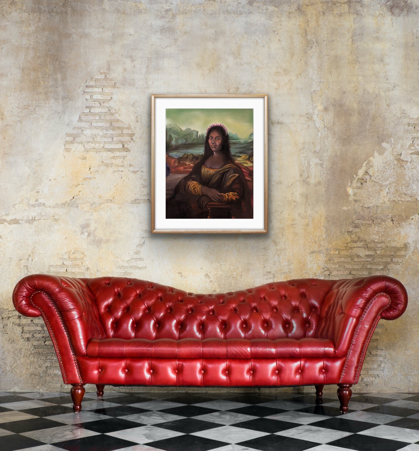 Aunt Mona Lisa Print