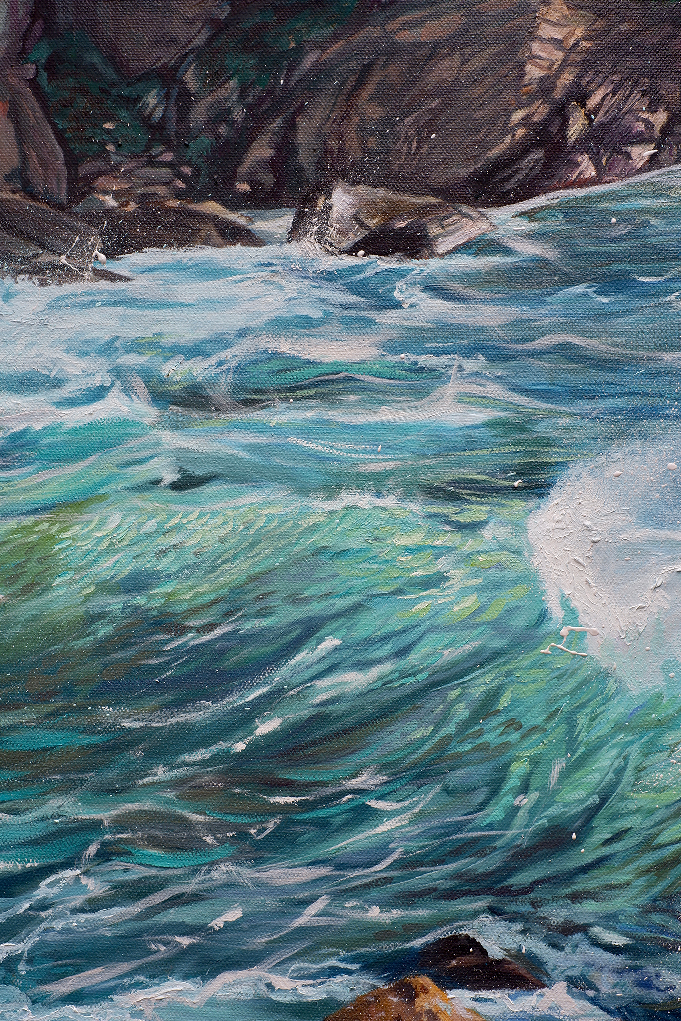 Glowing Wave Painting