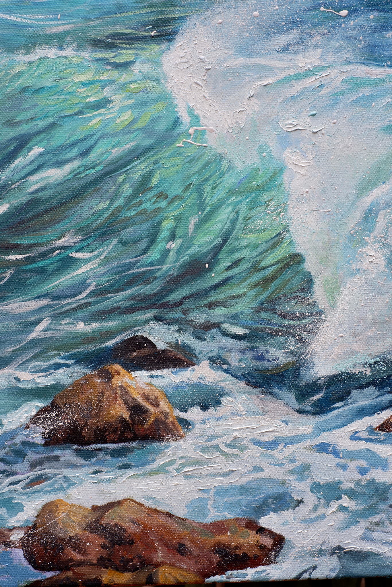 Glowing Wave Painting