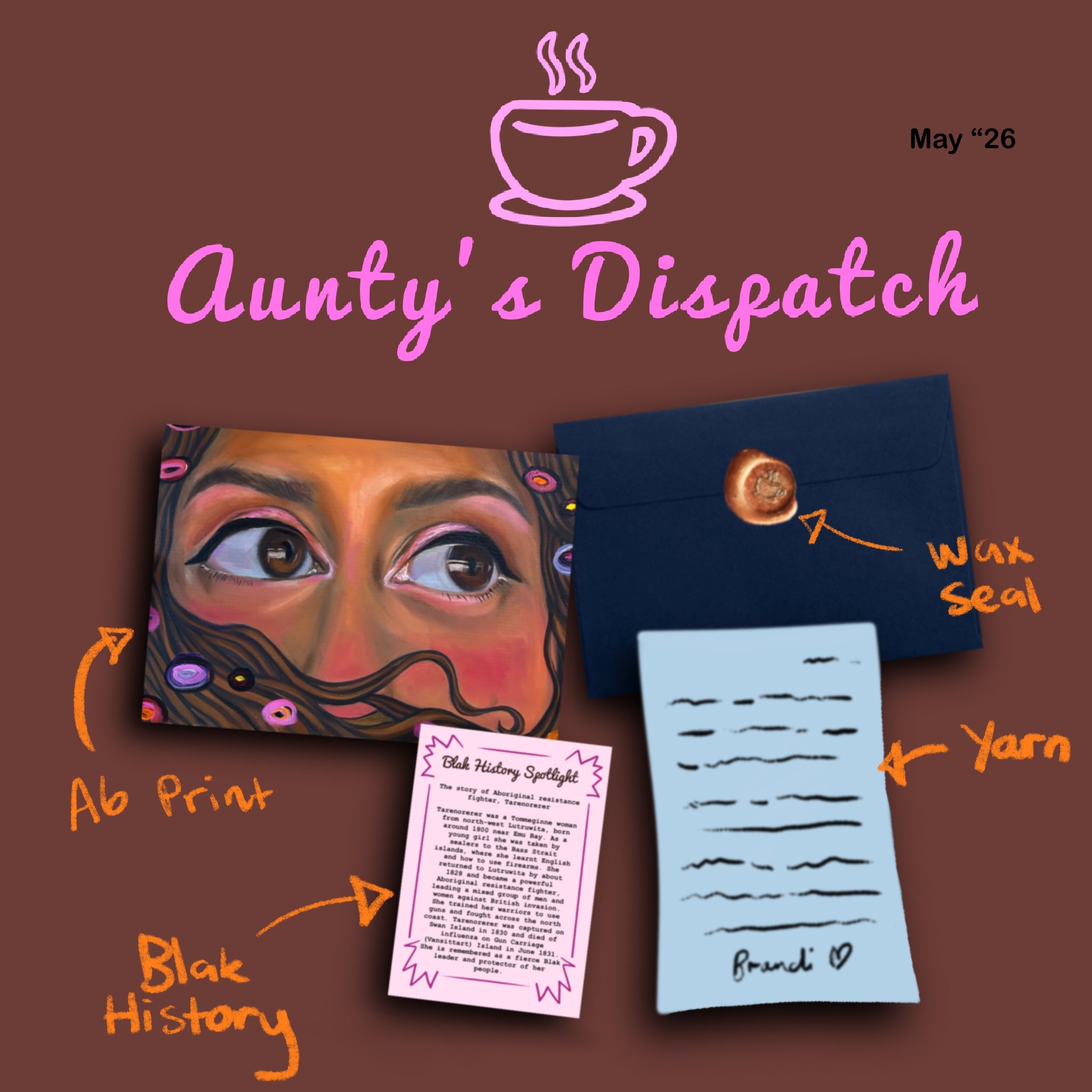 Aunty’s Dispatch - A monthly snail mail club