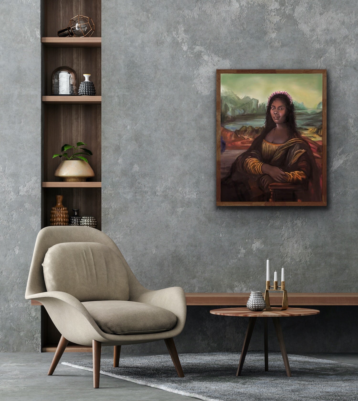 Aunt Mona Lisa Print
