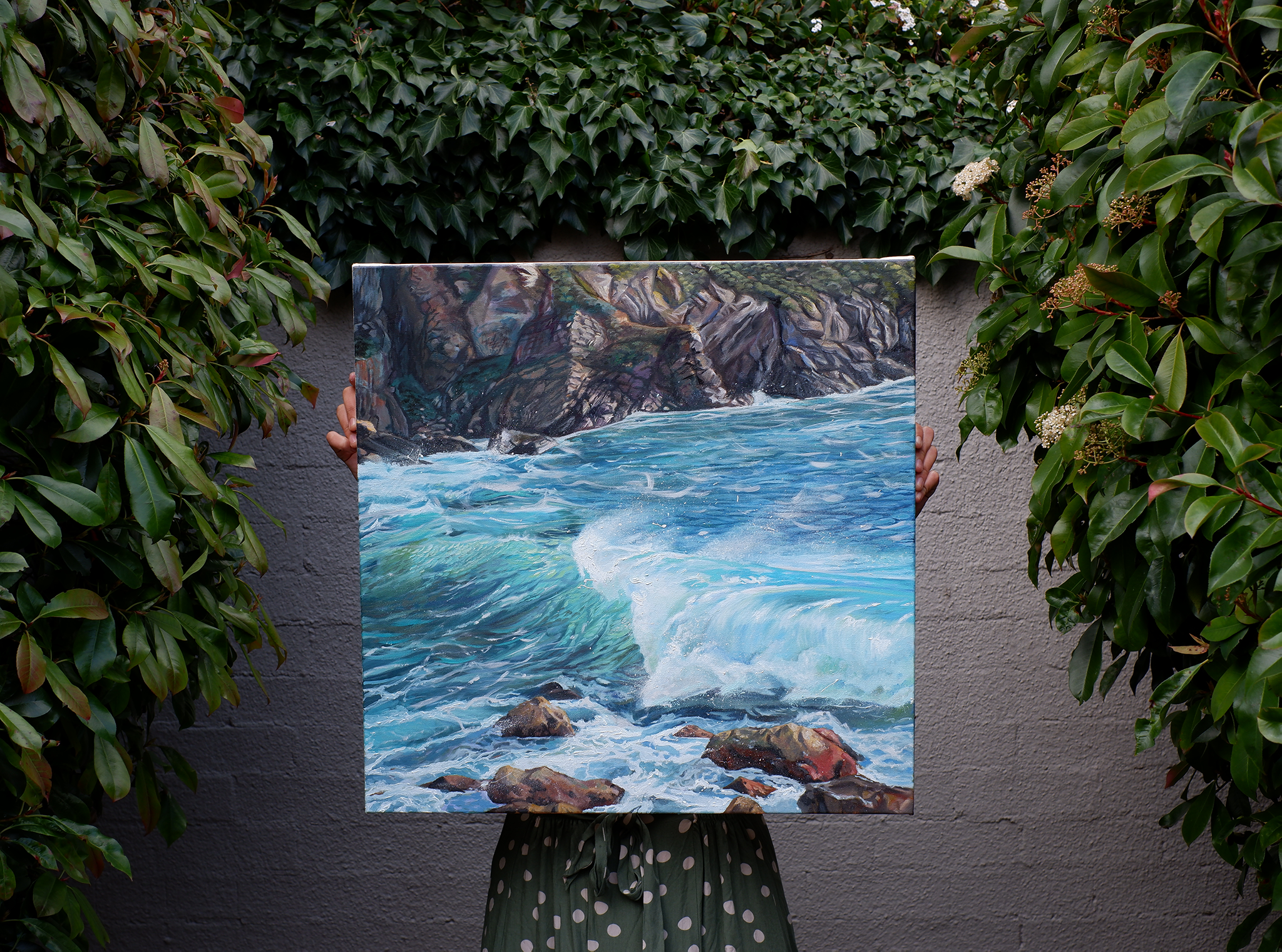 Glowing Wave Painting