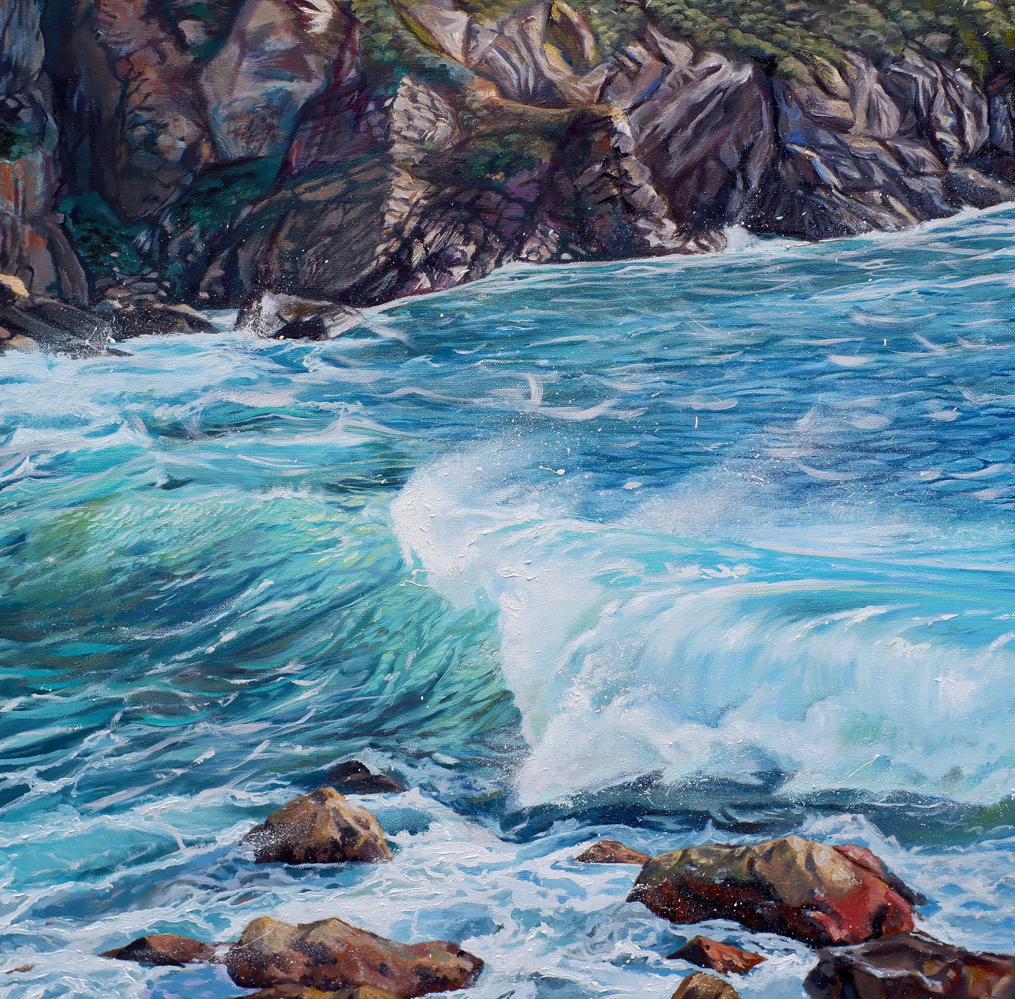 Glowing Wave Painting
